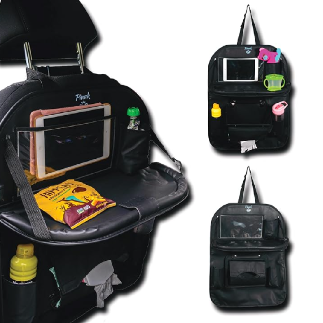 Multi Functional Car Backseat Organizer Storage + Food Tray