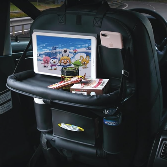 Multi Functional Car Backseat Organizer Storage + Food Tray