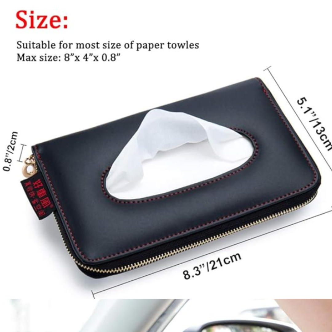 Car Tissue Storage Case for Sun Visor