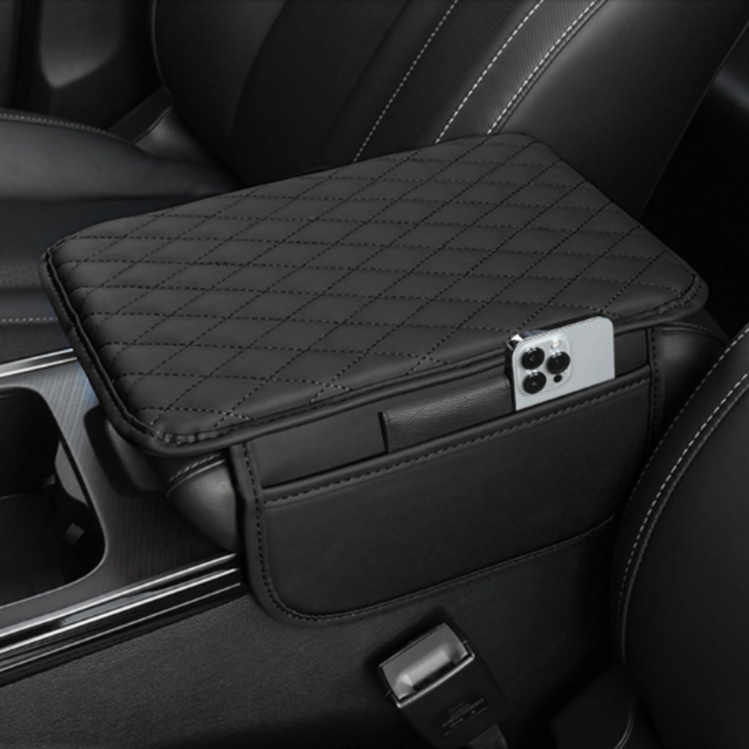 Car Armrest Organizer with Phone Pocket Storage Box