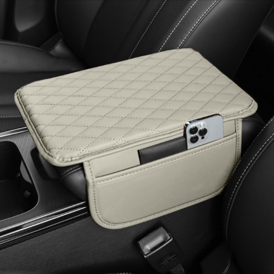 Car Armrest Organizer with Phone Pocket Storage Box