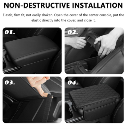 Car Armrest Organizer with Phone Pocket Storage Box