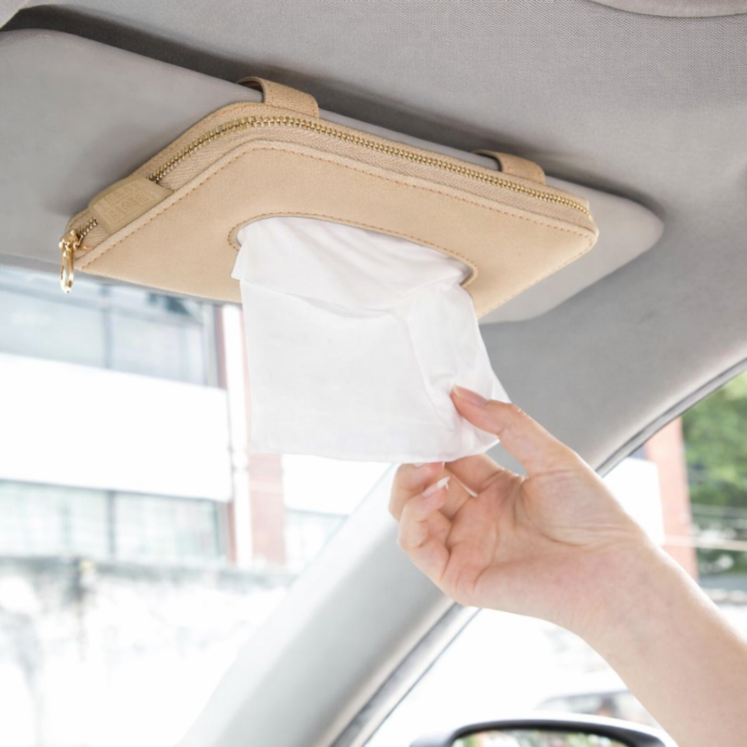 Car Tissue Storage Case for Sun Visor